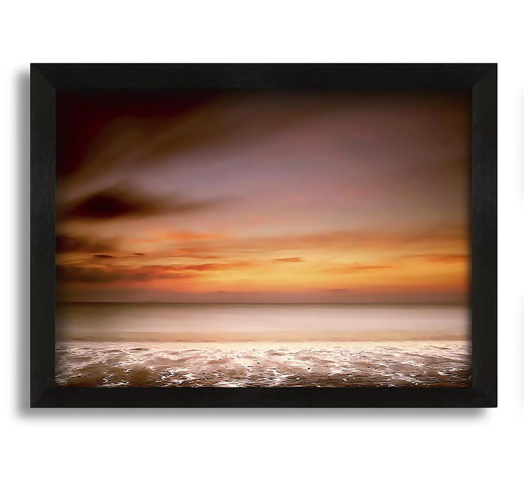 Gerahmtes Leinwandbild Ocean Calm Sunset