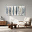 Art mural sur toile bleu et beige-1071480838