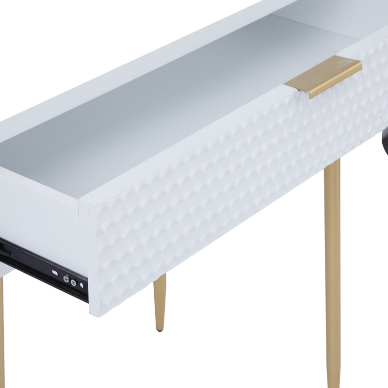 Ensemble de 2 tables console Duard, Blanc