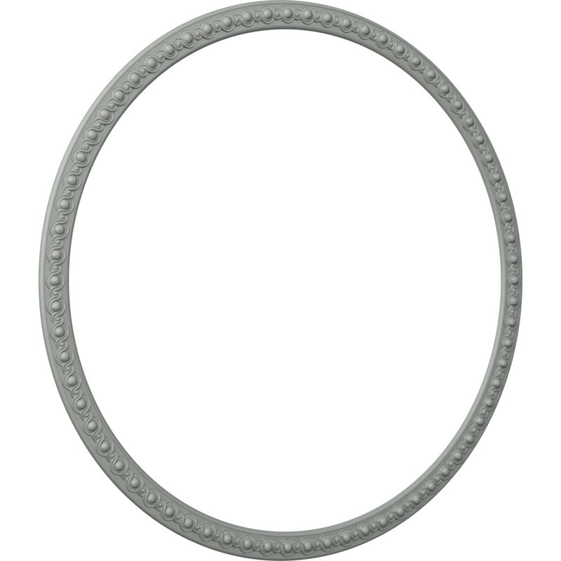 Ensemble d'anneaux de plafond Hillsborough, H 59,125 po x l 59,125 po x P 0,75 po, Paquet de 4 (forme un cercle complet)