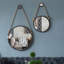Miroir d'appoint 20 po mural mat avec cadre en métal