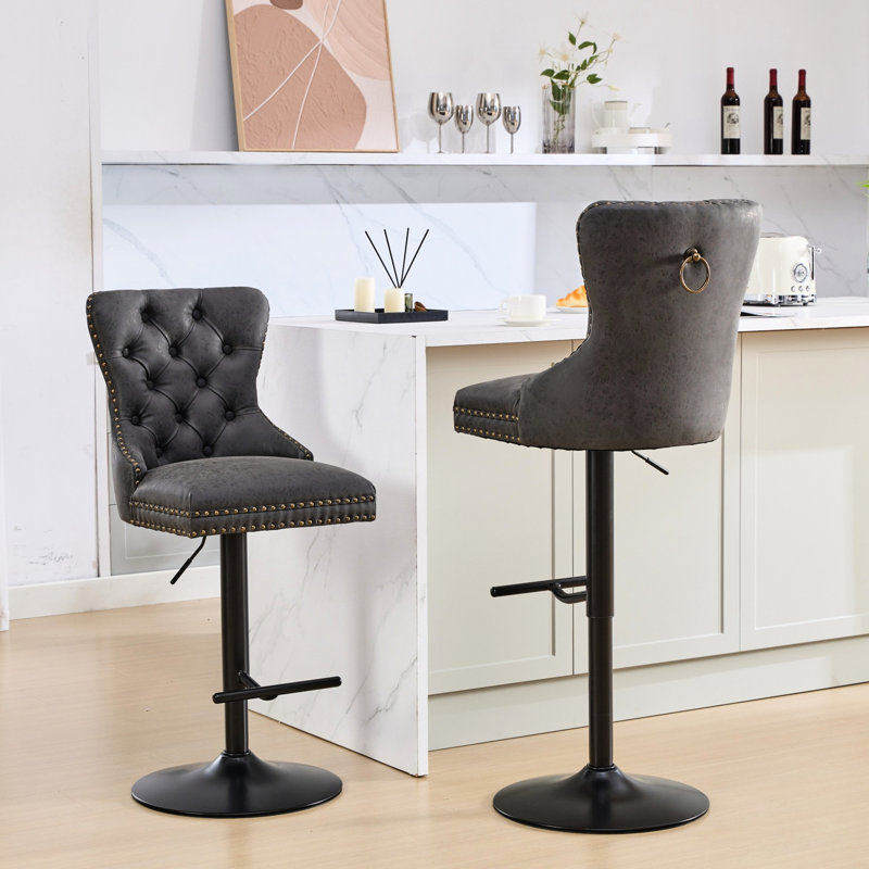 Tabourets de bar Modern Modern, Noir