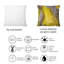 Coussin décoratif abstrait jaune-1031338774