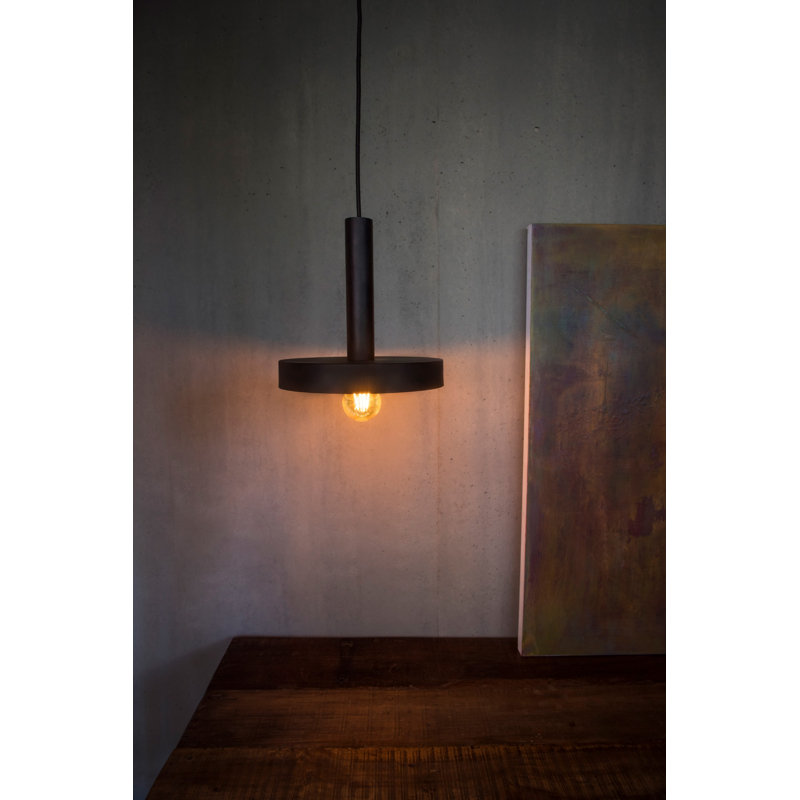 Whizz Pendant, Black/Satin Gold