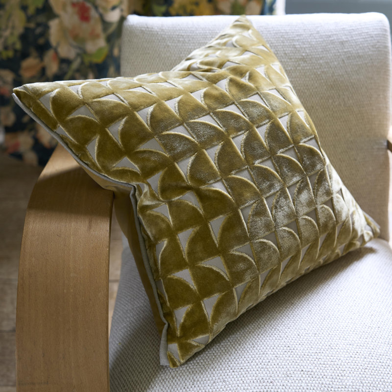 Marquise Decorative Pillow, Hemp Geometric