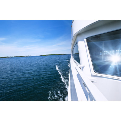 Boating On Lake - Wrapped Canvas Print