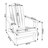Tubeeuse Solid Fir Wood Adirondack Chair-2083770542