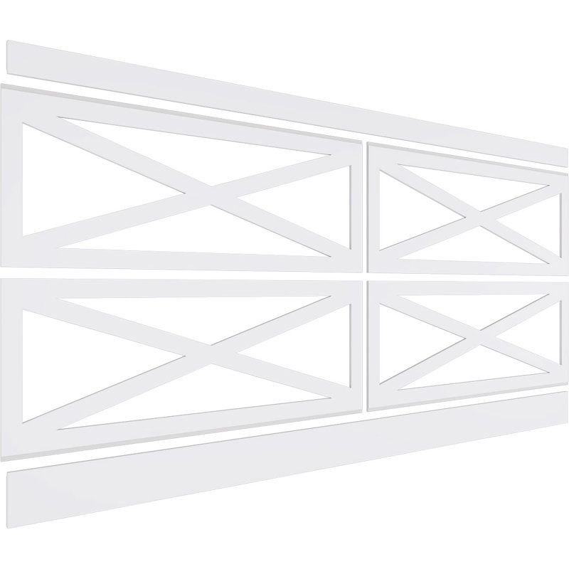 Ensemble de lambris en PVC, H 44 po x l 94,5 po x P 0,625 po