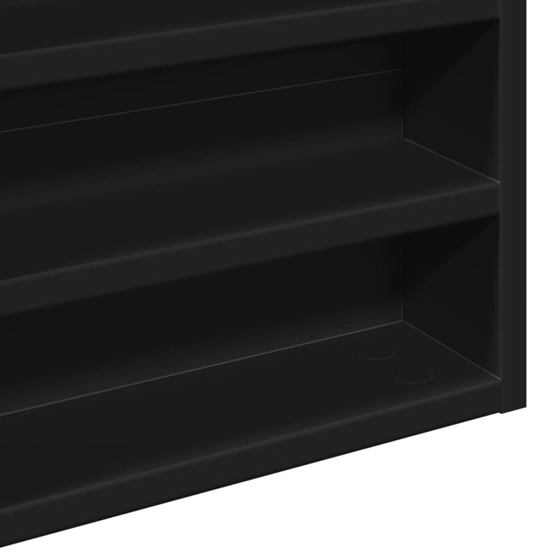 Roenick Floating Shelf, 58cm H x 60cm W x 8.5cm, Black