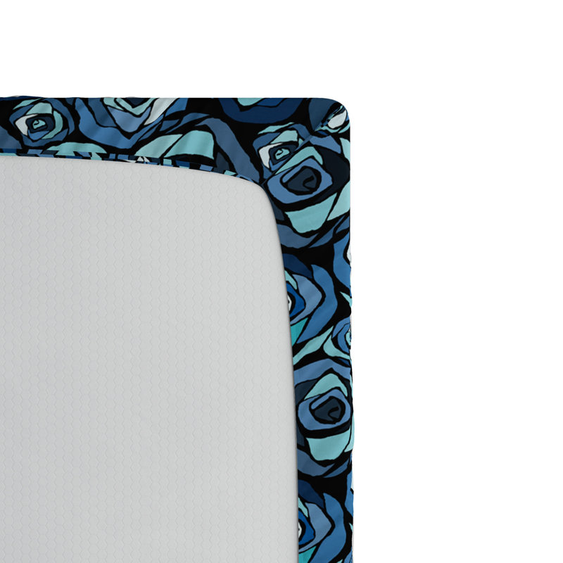 Microfiber Floral Fitted Sheet, Twin XL Fitted Sheet