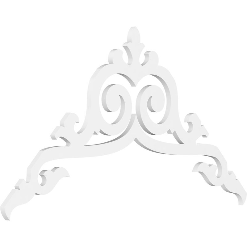 Baile Signature Urethane Gable Pediment, Primed Tan, 30"H x 60"W, 12/12