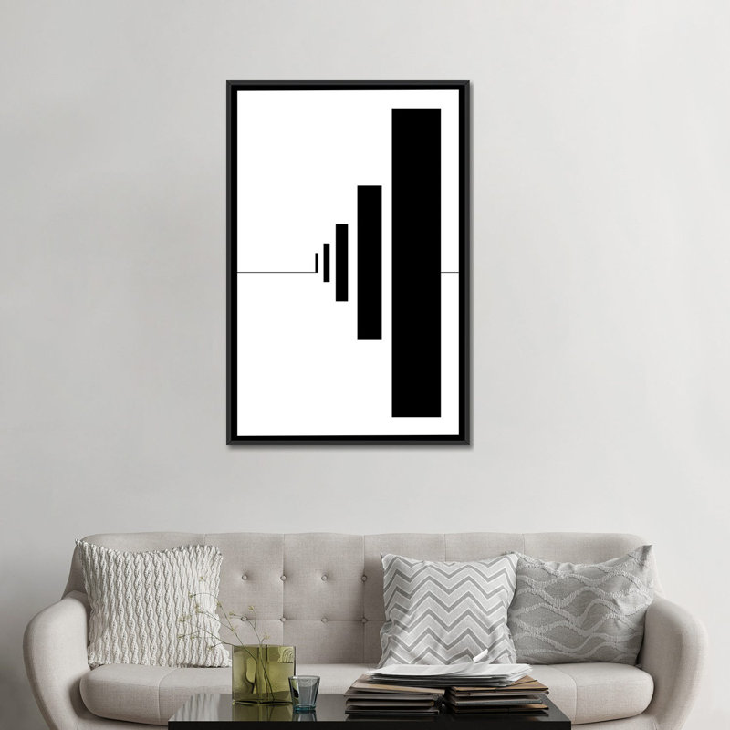 « quelque chose dans l’nulle », reproduction d’impression sur toile, H 26 po x l 18 po x P 1,5 po, Toile avec cadre noir