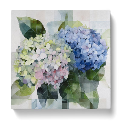 Hydrangea Bauhaus - Wrapped Canvas