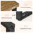 70.9" Solid Wood Dining Table, Farmhouse Kitchen Table 6-8 People With Heavy-duty Metal Legs