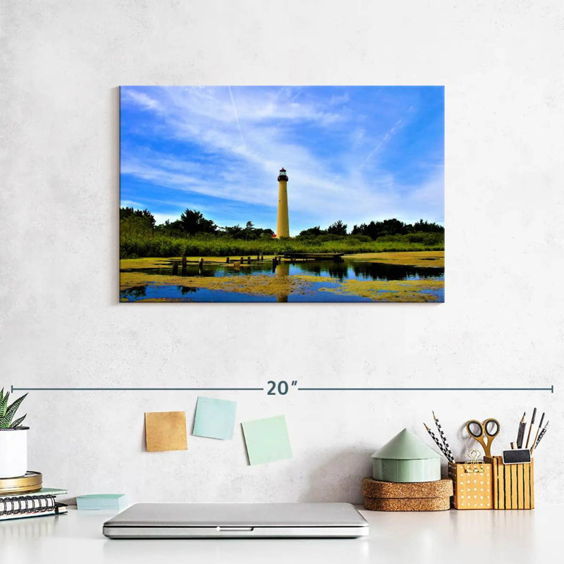 Lilie Tropical Cape May Lighthouse, 8" H x 12" W