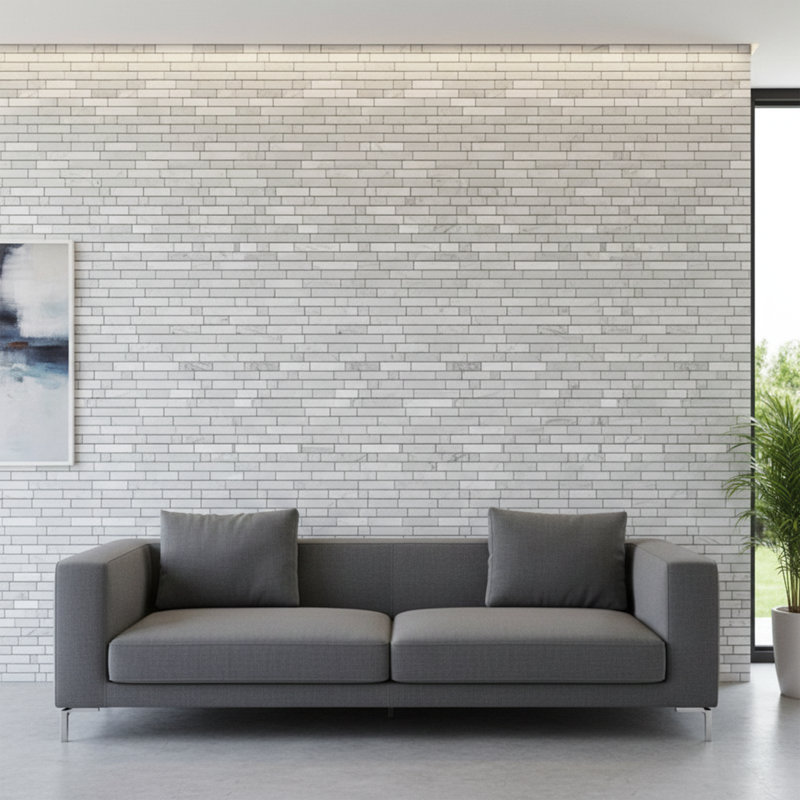 Bristol Marble Linear Mosaic Wall Tile