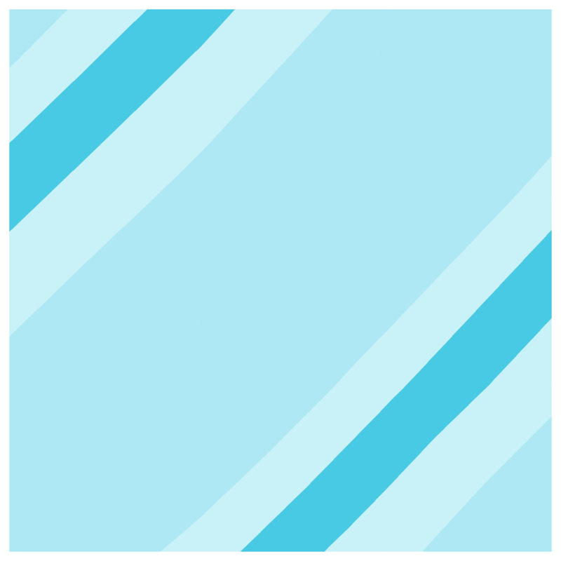 Couvertures diagonales à rayures bleues, L 60 po x H 80 po