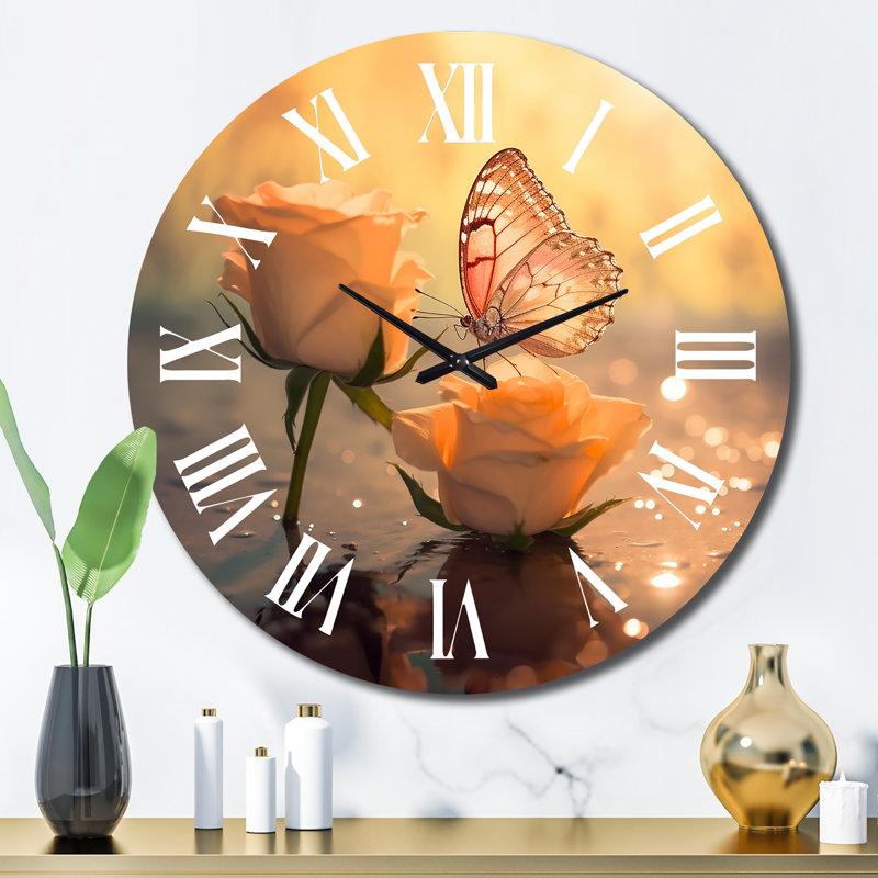 Horloge murale papillon, Grand