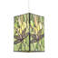 Stained Glass Dragonfly Rectangular Tiffany Pendant Light Shade By-363122352