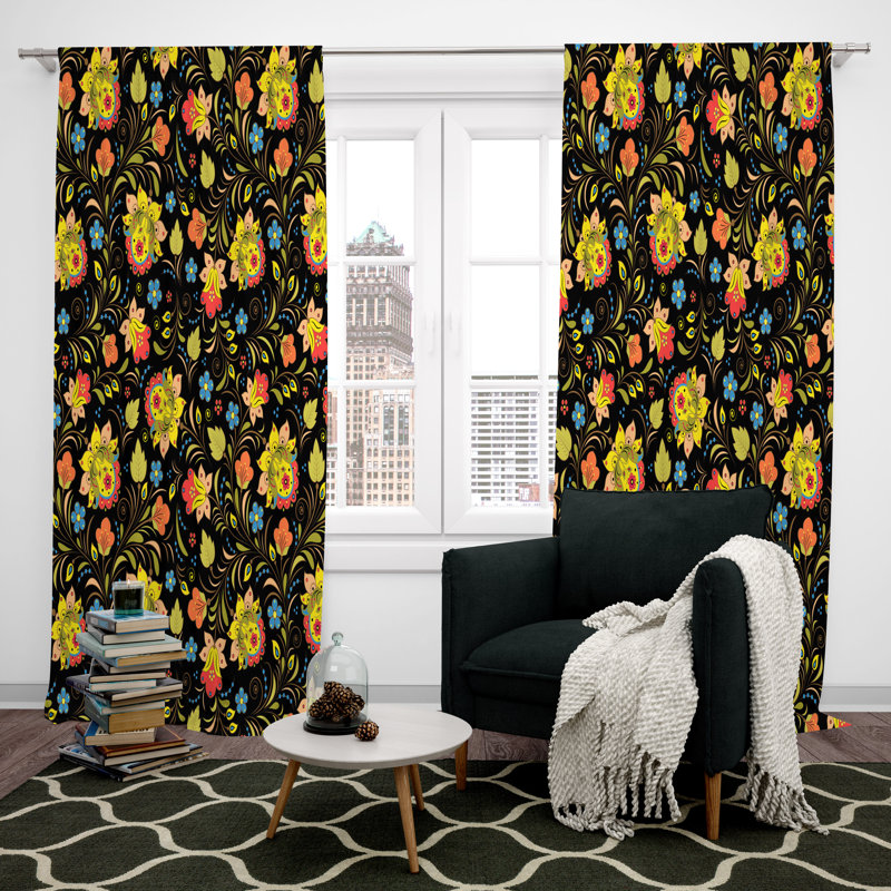 Rideau en polyester Karaman, L 56 po x L 78 po