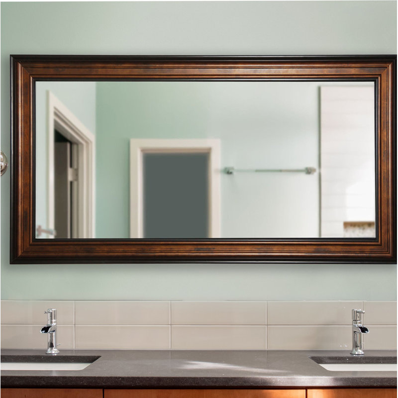 Hedden Solid Wood Flat Wall Mirror, 75.25" H x 42.25" W