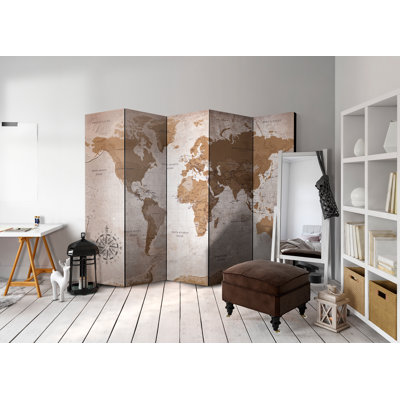 225cm W x 172cm H 5 - Panel  One Sided Room Divider Folding Room Divider