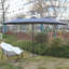 Grand parasol d'extérieur double face 14,8 pi avec manivelle (bleu marine) (sans base)-889566504
