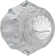 Single Clear Knob Handle Kit with Button and Screw