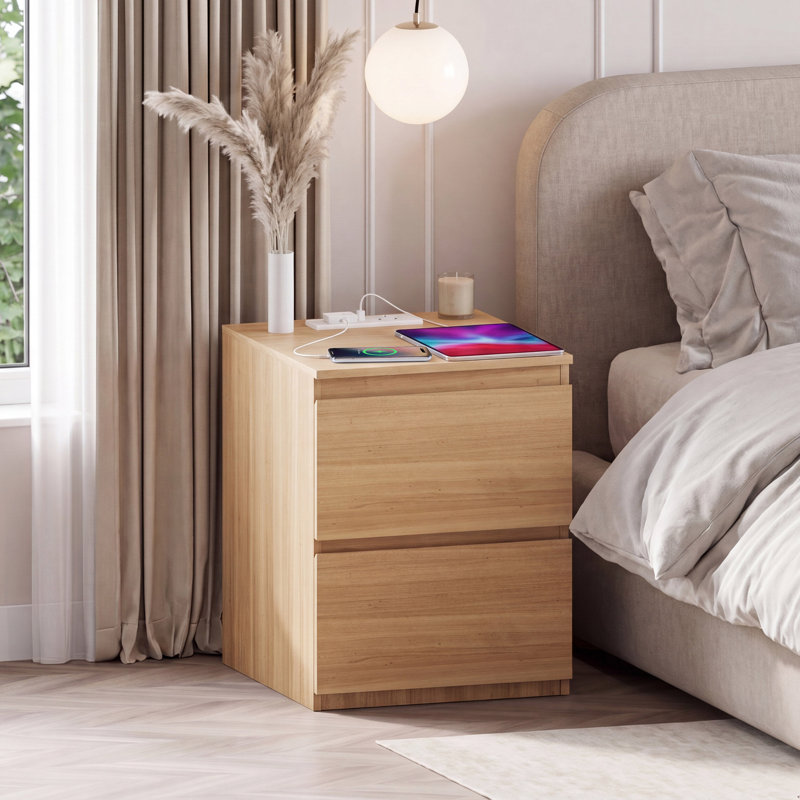 39.5 cm W Bedside Table, Pine