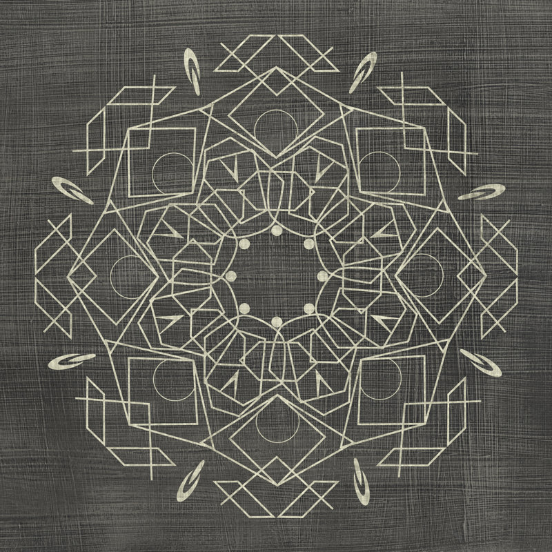 Geometric Tile IV by Chariklia Zarris - Wrapped Canvas Painting, 51cm H x 51cm W x 3.8cm D