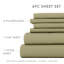 Ensemble de draps pour lit en microfibre brossée de 6 pièces Simply Soft-24746551-24746559