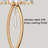 Mid Century Gold 2-Light Wall Sconces