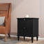 Table de chevet Mid-Century moderne avec 2 tiroirs, table de bout en bois (ensemble de 2)-200742631