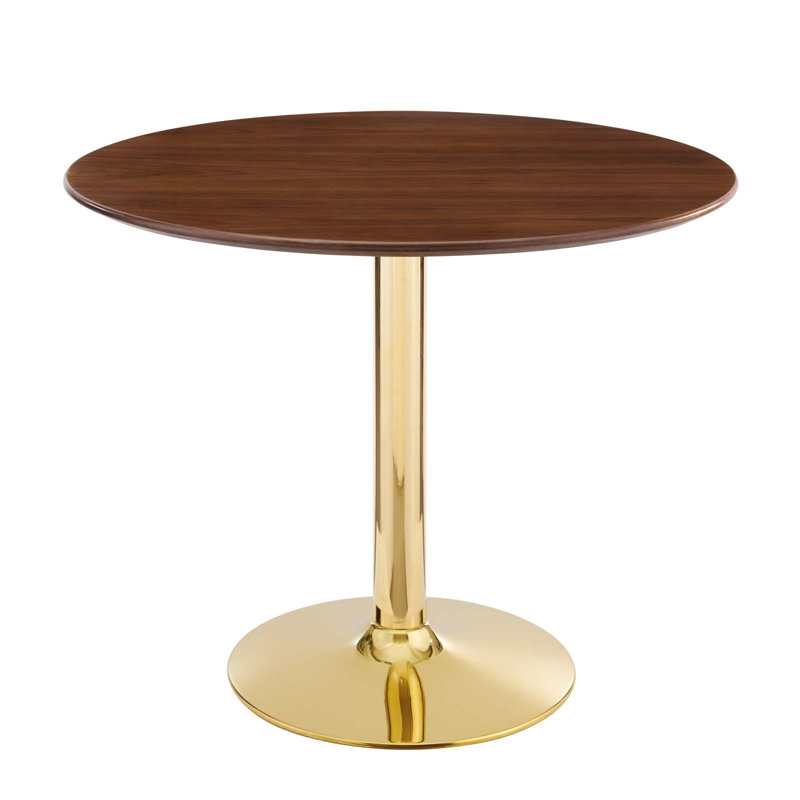 Modway Verne Dining Table, 35" L x 35" W, Walnut