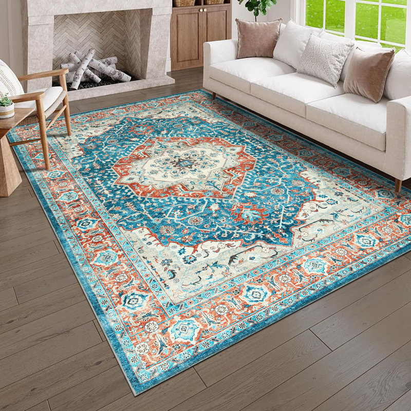 Modern Plush Area Rug Machine Tufted Shaggy Area Carpet, Rectangle 40 x 60 cm