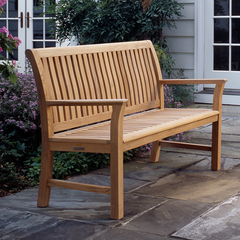 Chelsea Outdoor Teak Bench, Cloud
