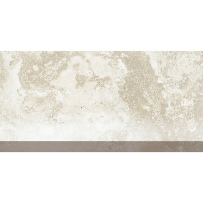 Tratorria 6" X 12" Porcelain Stone Look Cove Base Tile Trim