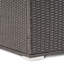 Coffre de rangement extérieur gris avec fer, 33,46 po Profondeur x largeur 24,84 po, pour boîte de patio - et po, élément