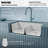 Karran Undermount Quartz Composite 32-1/2'' X 19-1/2'' 50/50 Double Bowl Kitchen Sink-35699376