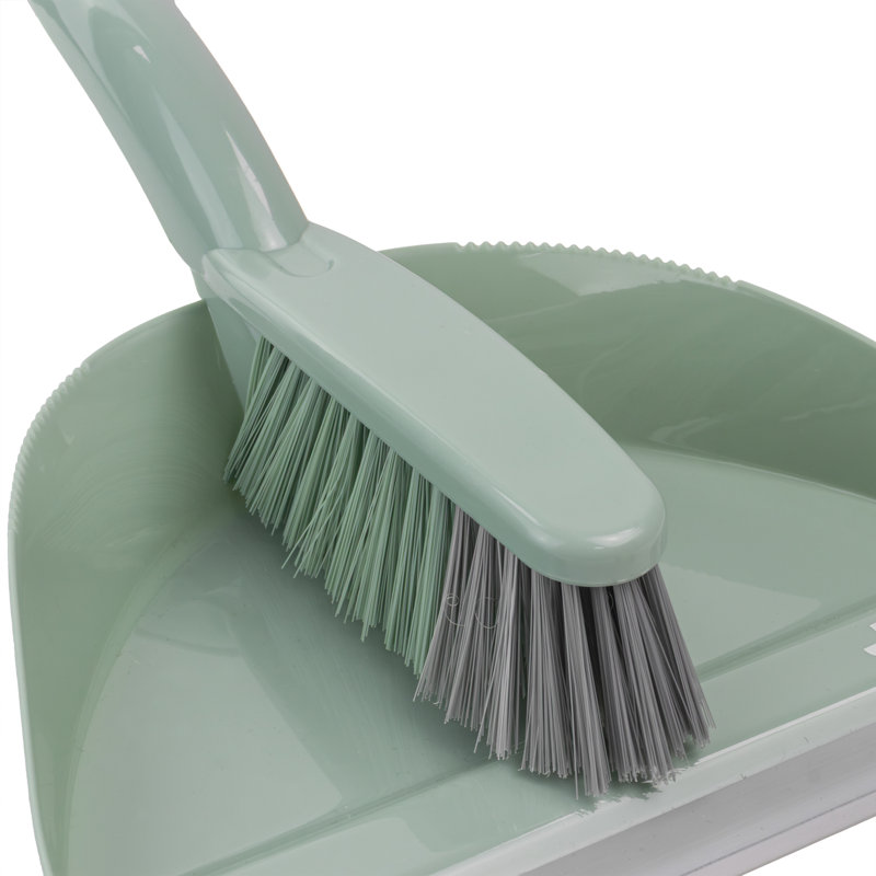 JVL Dustpan and Brush Set, Green