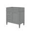 Meuble-lavabo de 30 po sans lavabo supérieur, armoire contemporaine avec 2 tiroirs et 1 tiroir basculant-2130462617
