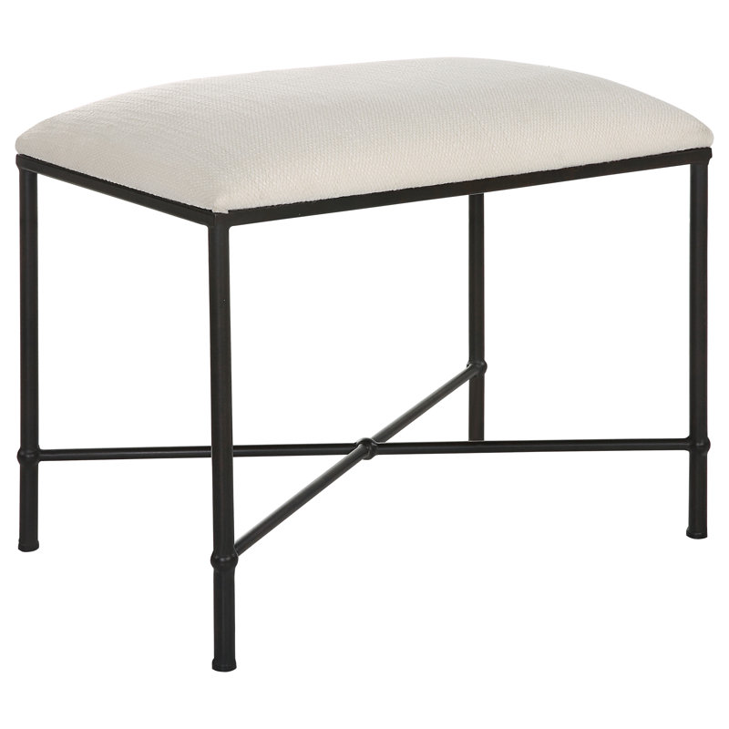 Avenham Small Bench, Black, Black, 20" H x 24" W x 16"D