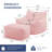 Large Corduroy Compression Bean Bag Chair with Ottoman Memory Foam Lazy Floor Sofa-1677980837