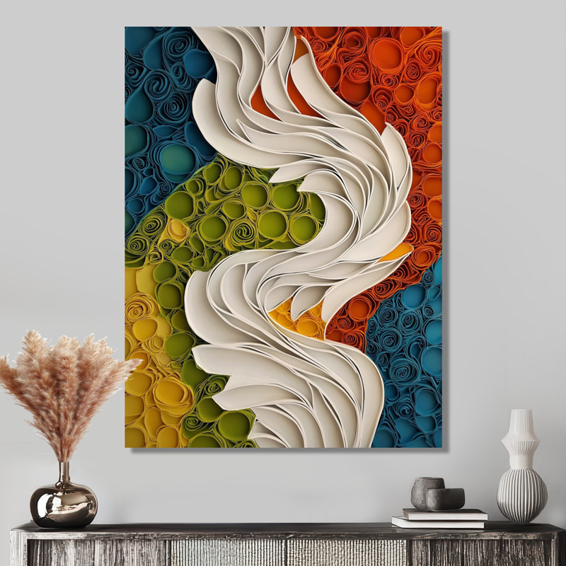 Oras - Abstract Canvas Wall Art, Toile tendue, Ne s’applique pas, H 20 po x l 12 po