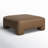 Anya Oversized Geniue Leather Upholstered Ottoman