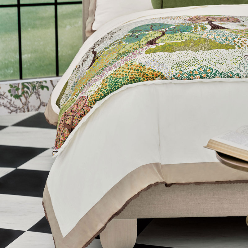 Housse de couette en satin de coton Ida, Housse de couette pour lit double