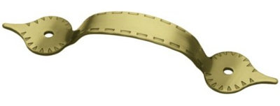 3-1/2" Traditional Drawer Pull Antique Brass