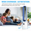 Ventilateur tour sans lame de 38 po avec télécommande, ventilateur de circulation d'air pour une utilisation à l'intérieur, 24 vitesses, 12 compteurs, ventilateur oscillant silencieux pour le bureau de la chambre à coucher-108345041-108345042