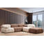 Canapé scandinave 1 place, couleur crème, 37,4 po x 37,4 po x 29,5 po | Structure et panneau en bois de hêtre | Tissu 100% polyester, dossier 28 en mousse à densité moyenne | Dossier détachable, personnalisable, nettoyage à sec | Élégant pour les hôtels et le divertissement-833376116