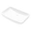 Vasque rectangulaire en céramique 24 po x 15 po - Moderne, teintée, à poser sur comptoir pour salles de bain à la maison et au bureau. Style élégant, installation possible dans différentes zones.